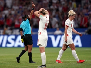 England players who have been sent off in World Cup knockout games