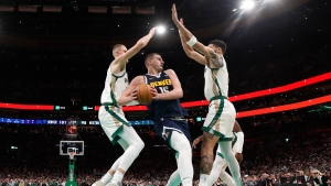 NBA: Nuggets hold on to hand Celtics 1st home loss of season