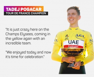 Tour de France: Pogacar &#039;super happy&#039; as Slovenian ace celebrates in Paris