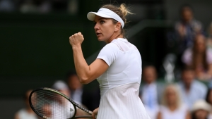 Wimbledon: Halep halts Anisimova to reach semis on grass again