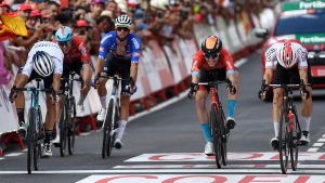 Vuelta a Espana: Herrada sprint joy as Spanish rider pips Battistella and Wright
