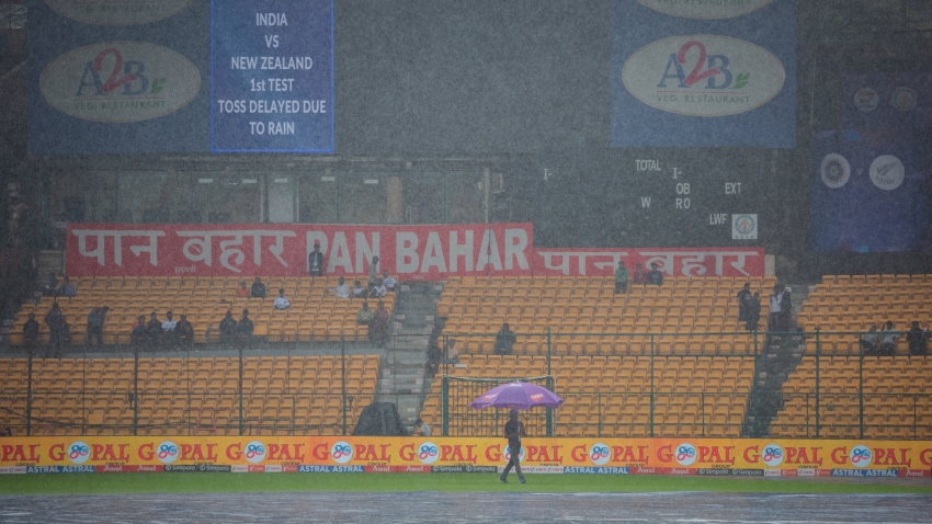 Opening day of India versus New Zealand Test rained off