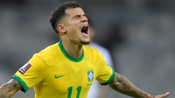 Coutinho delighted with long-awaited Brazil goal