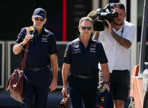 Christian Horner with Red Bull in Bahrain after investigation clears him