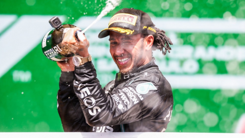 Hamilton savours Sao Paulo win like his first in Formula One