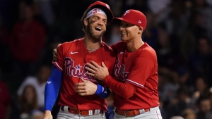 Miller hits three homers for Phillies, Padres relief pitcher&#039;s grand slam