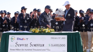 Scheffler wins by one stroke, defends his Waste Management Phoenix Open title