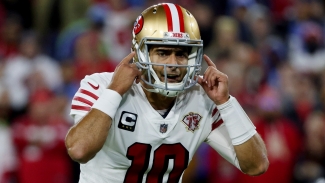 Garoppolo in doubt for 49ers&#039; Sunday game against Texans with thumb injury