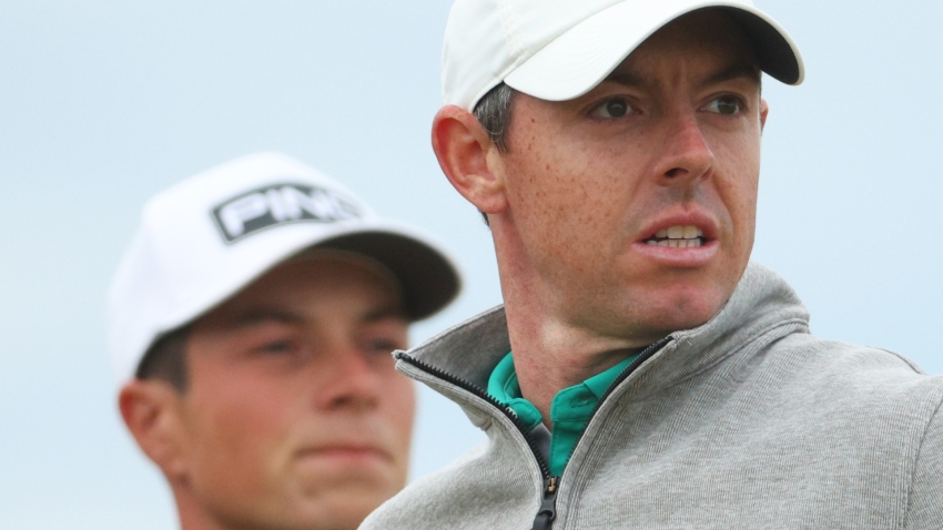 The Open: McIlroy and Hovland share lead with thrilling finale in store