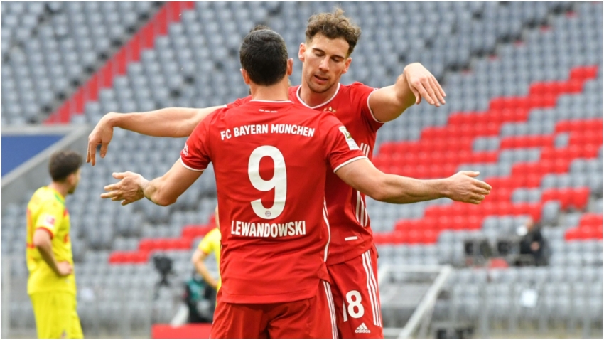 Bayern Munich 5-1 Cologne: Lewandowski and Gnabry at the double as Muller returns