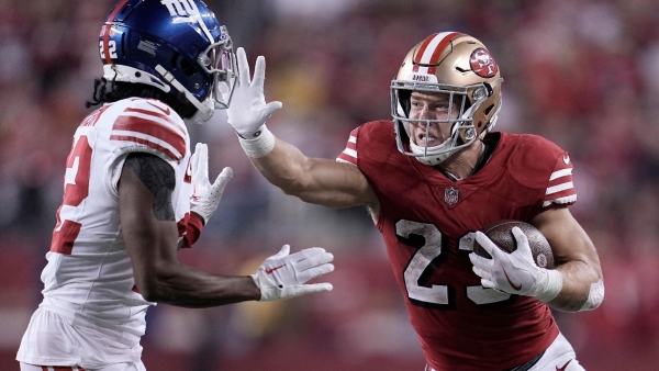 Photos from Christian McCaffrey delivers hat trick game with 3