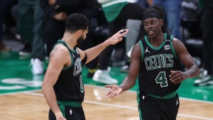 Brown hails Holiday &#039;killer-like mentality&#039; after Celtics double NBA Finals lead