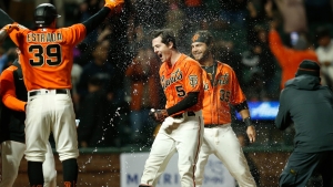 Giants disbelieving after ninth-inning &#039;magic&#039; means MLB first