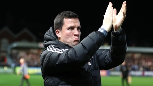 Exeter boss Gary Caldwell salutes Sonny Cox after brace against Bolton