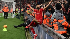 Liverpool 2-0 Aston Villa: Salah stars as Premier League leaders move five points clear