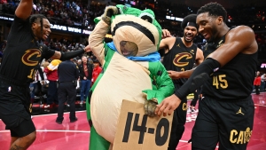 Bulls croak as Cavs celebrate 14-0 start with new frog mascot