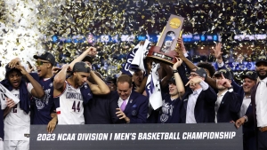 March Madness: UConn clinch fifth NCAA title with dominant final triumph over Aztecs