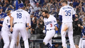 Taylor&#039;s walk-off homer sends Dodgers through to NLDS against rivals Giants