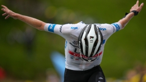 Tadej Pogacar wins stage six of Tour de France as Jonas Vingegaard claims yellow