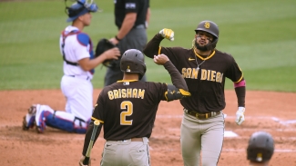 Tatis homers again as Padres rally past Dodgers in epic marathon, Bumgarner throws seven-inning no-hitter