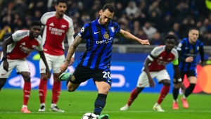 Inter 1-0 Arsenal: Calhanoglu on the spot as Gunners lose again