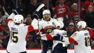 Panthers win Game 1 after Tkachuk&#039;s goal late in fourth OT