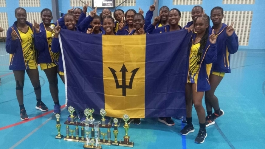 Young Bajan Gems outclass rivals to lift Jean Pierre Caribbean Youth Netball Champs title