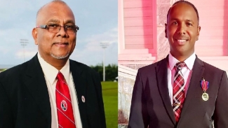 CWI vice-president Azim Bassarath and player-turned-commentator Samuel Badree awarded T&amp;T&#039;s prestigious Hummingbird medals