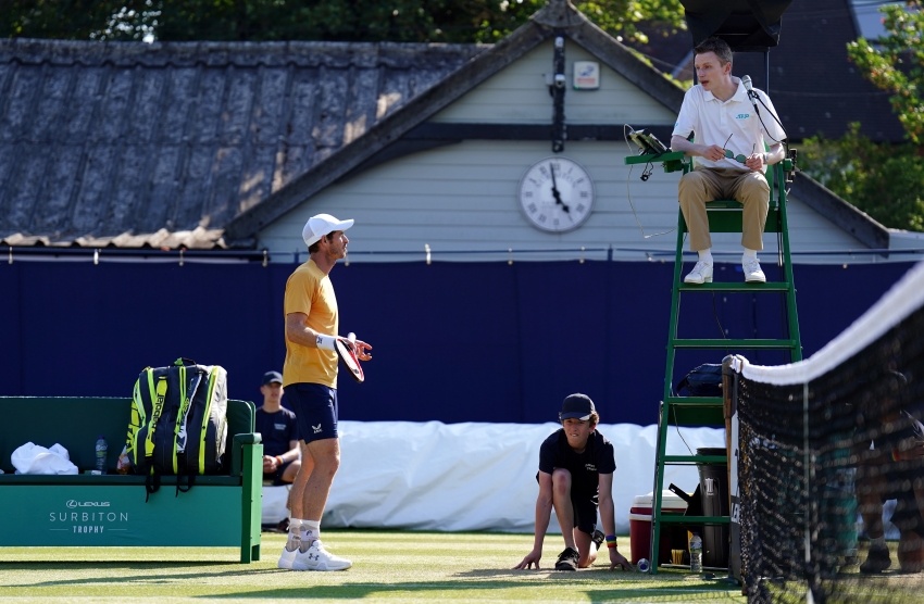 Andy Murray fights back from set down to reach Surbiton semi-finals