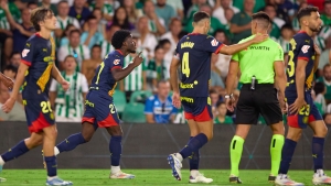 Real Betis 1-1 Girona: Misehouy&#039;s debut goal rescues point for Blanquivermells