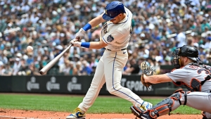 Seattle Mariners put Jarred Kelenic on injured list with broken foot sustained by kicking a water cooler