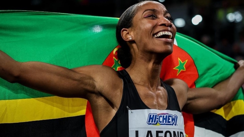 Dominica's Thea LaFond wins historic triple jump gold with world-leading 15m performance