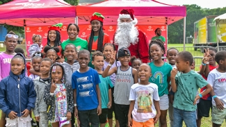 Briana Williams spreads Christmas cheer in Montego Bay
