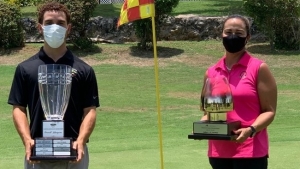 Juston Burrowes and Jodi Munn-Barrow winners of the 2021  Alliance National Amateur Golf Championships.