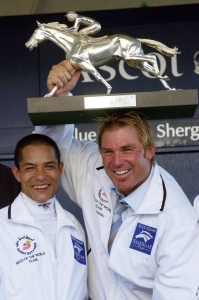 Warnie doing his namesake proud on the racecourse in Ashes summer