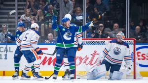 NHL: Brock Boeser scores career-high 4 goals in Canucks&#039; 8-1 rout of Oilers