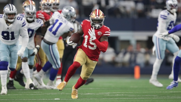 49ers' Kyle Shanahan, Deebo Samuel discuss receiver's career day