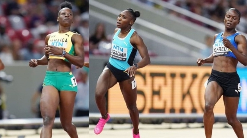 Jackson, Alfred, Strachan speed into Women&#039;s 200m final in Budapest
