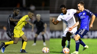 Cavalier (right) and Moca FC in action during last year&#039;s Concacaf Champions Cup