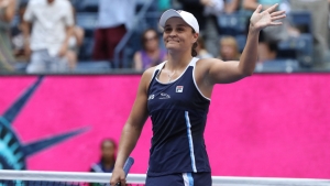 US Open: World number one Barty relieved after surviving Zvonareva scare