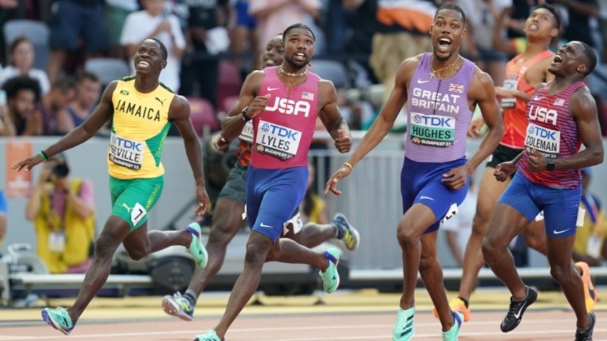 Noah Lyles takes 100m gold but disappointment for Seville who misses a medal by 0.003: &quot;I dipped early and it cost me.&quot;