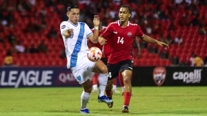 Trinidad and Tobago and Guatemala in action.