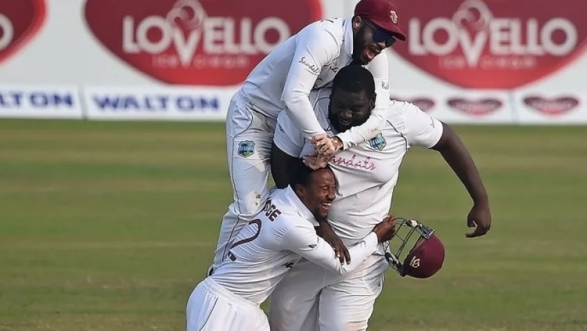Cornwall the hero as West Indies snatch second Test by 17 runs to sweep Test series