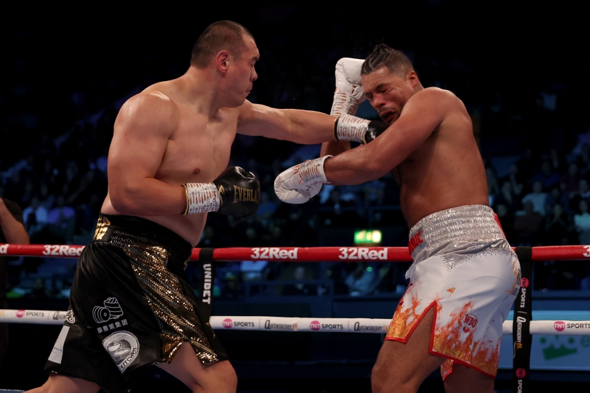 Joe Joyce’s career in tatters after brutal third-round knock-out by Zhilei Zhang