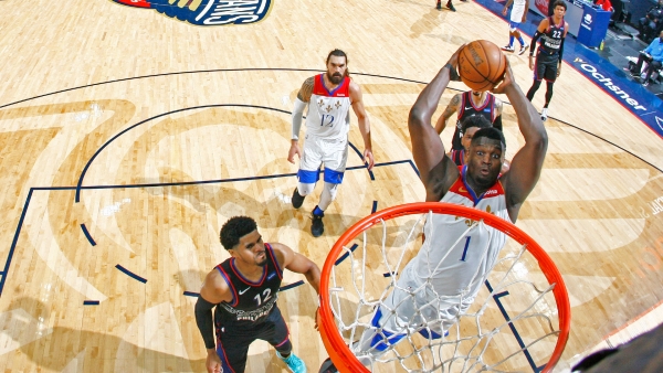 Williamson&#039;s T-Spoon tribute as Zion shines in Pelicans win