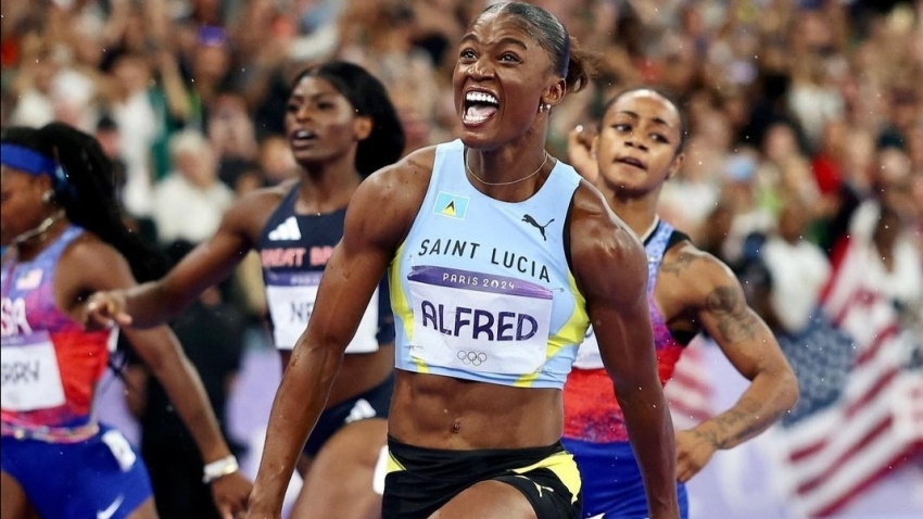 Golden moment: St Lucia's Julien Alfred wins historic women's 100m Olympic title