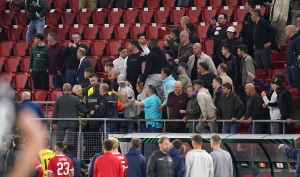UEFA to investigate after AZ Alkmaar fans confront West Ham players’ families