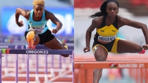 Devynne Charlton and Ackera Nugent advance to 100m hurdles final at Paris Olympics amid shocking semi-finals