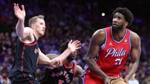 Embiid shakes off injury, has 31 and 10 to lead 76ers past Raptors