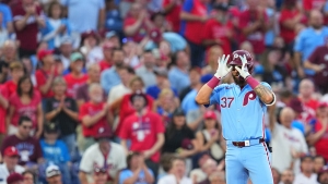 MLB: Phillies rookie Wilson hits for cycle in rout of Nationals